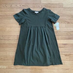 NWT Neutral Olive Texture Block Boxy Casual Dress
